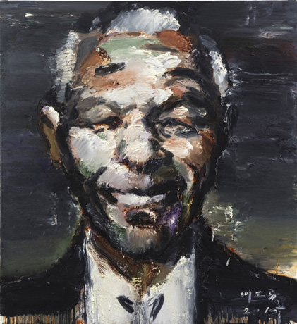 Nelson Madela par Liu Zhengyong Galerie Dock Sud_ Hommage a Mandela