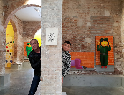 Shen Jingdong à Venise durant la Biennale de Venise 2019 avec la Galerie Dock Sud