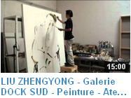 Une toile peinte par LIU Zhengyong artiste Dock Sud parte 1